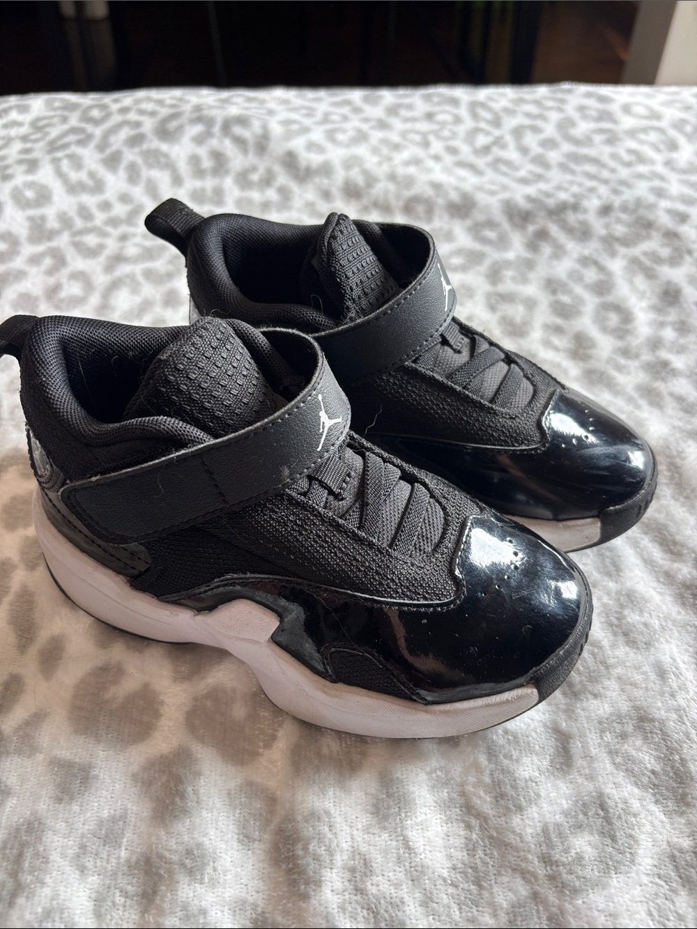 Jordan Toddlers' Black and White Low-Top Sneakers